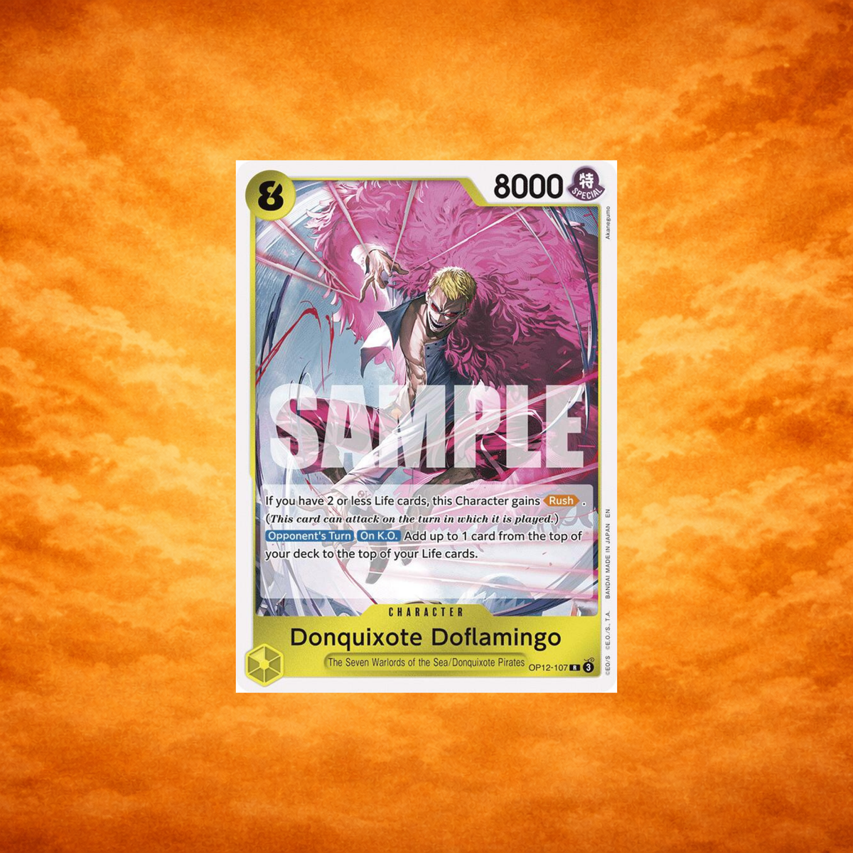 One Piece TCG Donquixote Donflamingo OP12-107