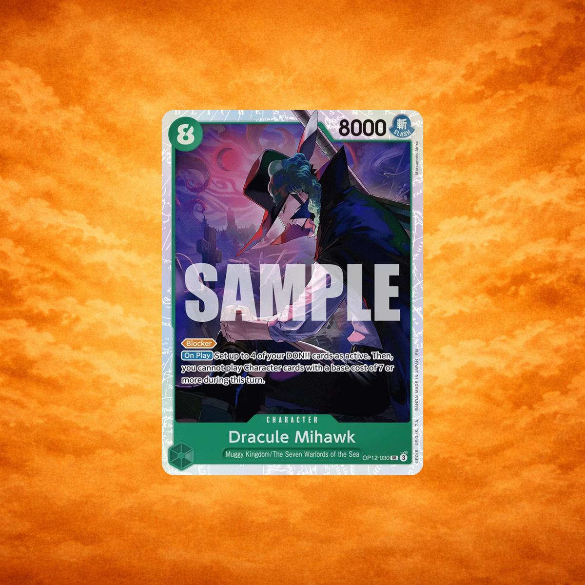 One Piece TCG Dracule Mihawk OP12-030
