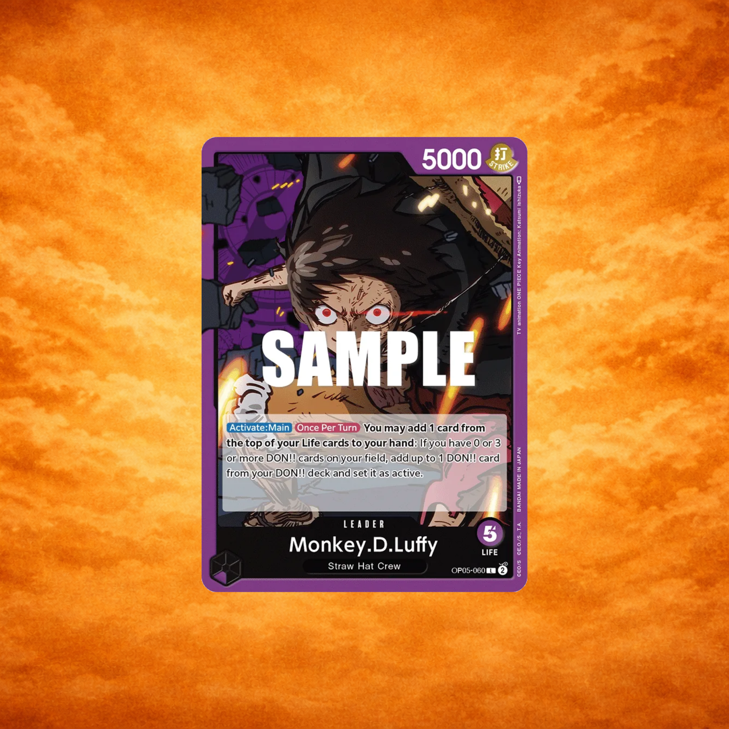 One Piece TCG Monkey.D.Luffy OP-05-060