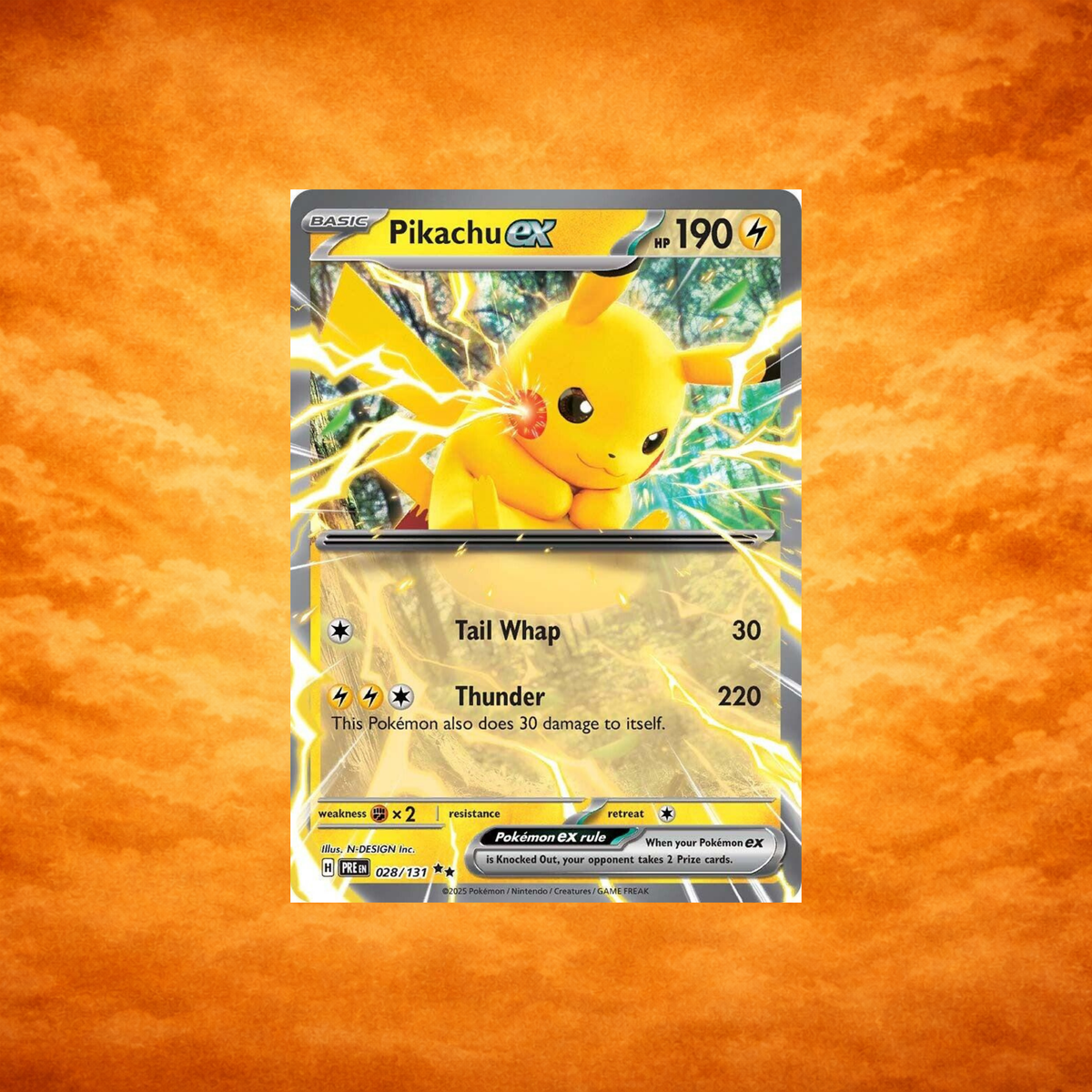 Pokémon TCG Prismatic Evolution Pikachu ex (ENG)