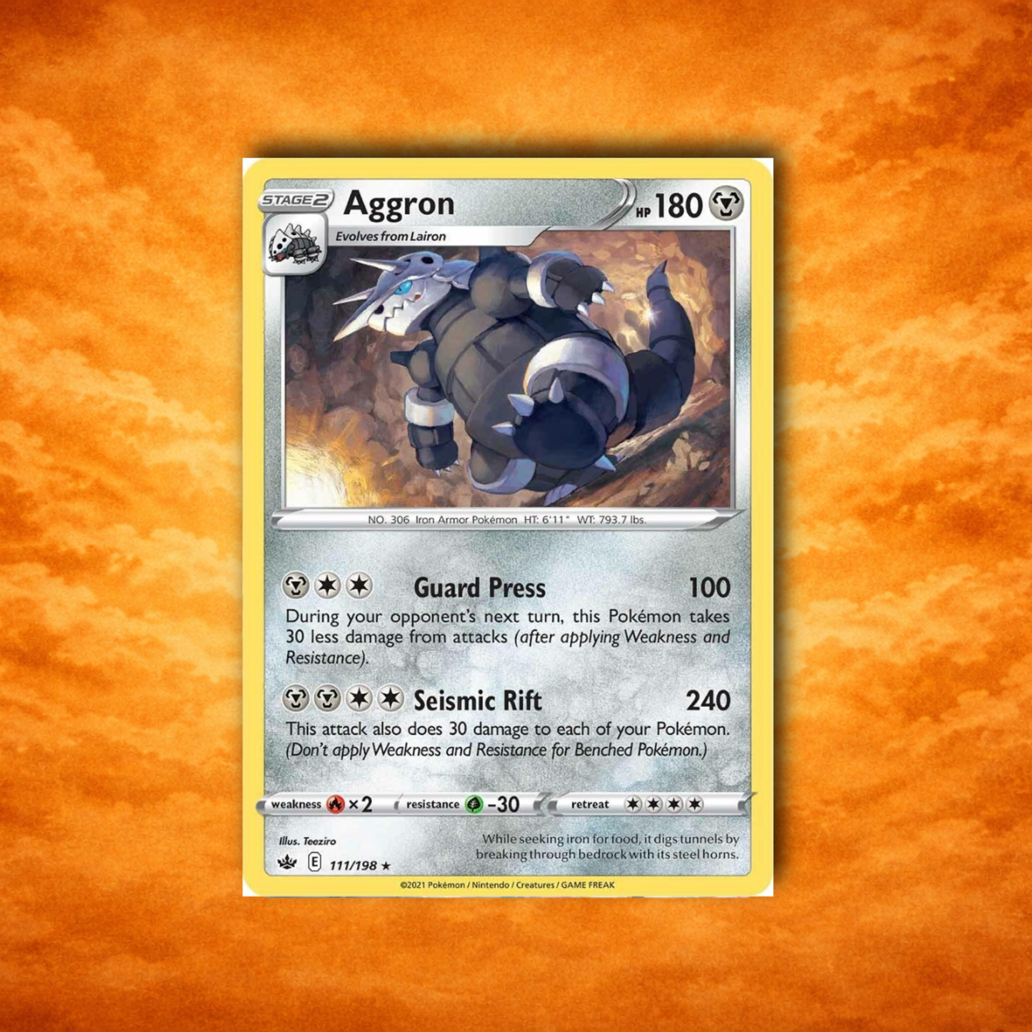 Pokémon TCG Chilling Reign Aggron