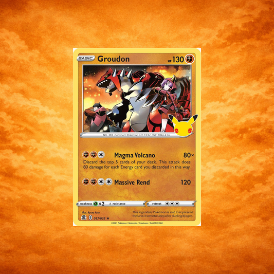Pokémon TCG 25th Celebrations Groudon (ENG)