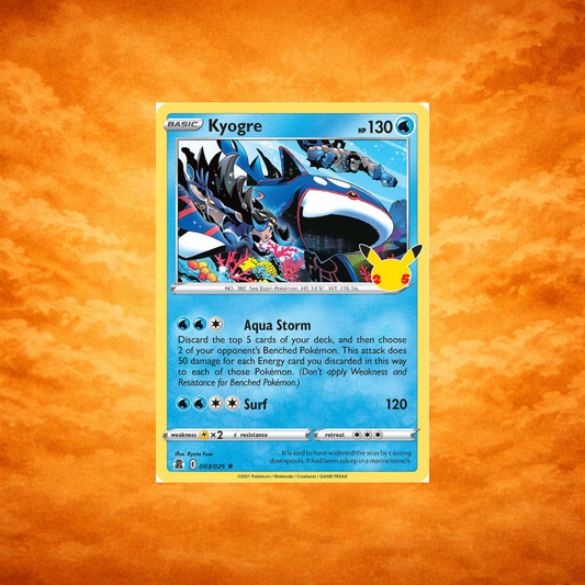 Pokémon TCG 25th Celebrations Kyogre (ENG)