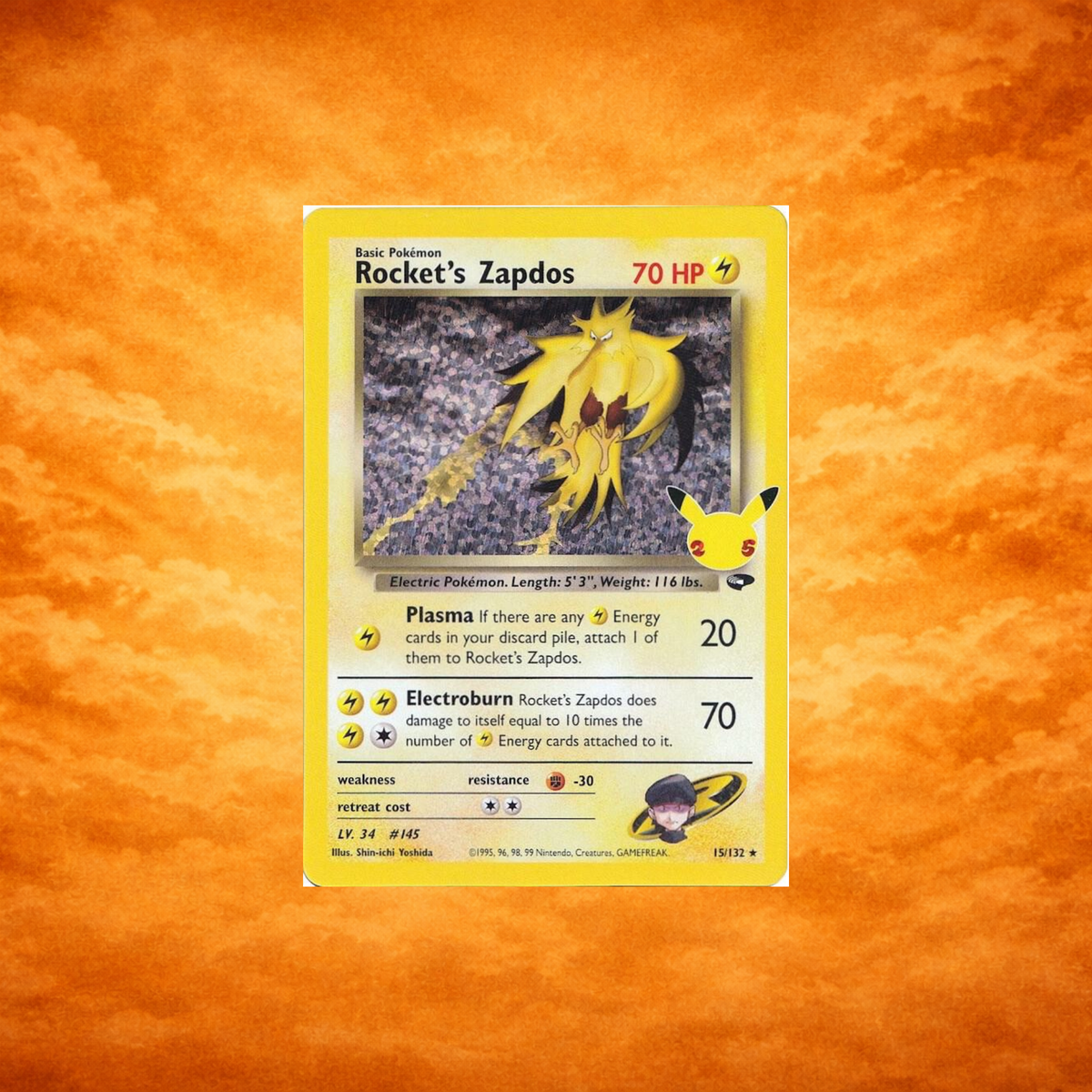 Pokémon TCG 25th Celebrations Rocket's Zapdos (ENG)
