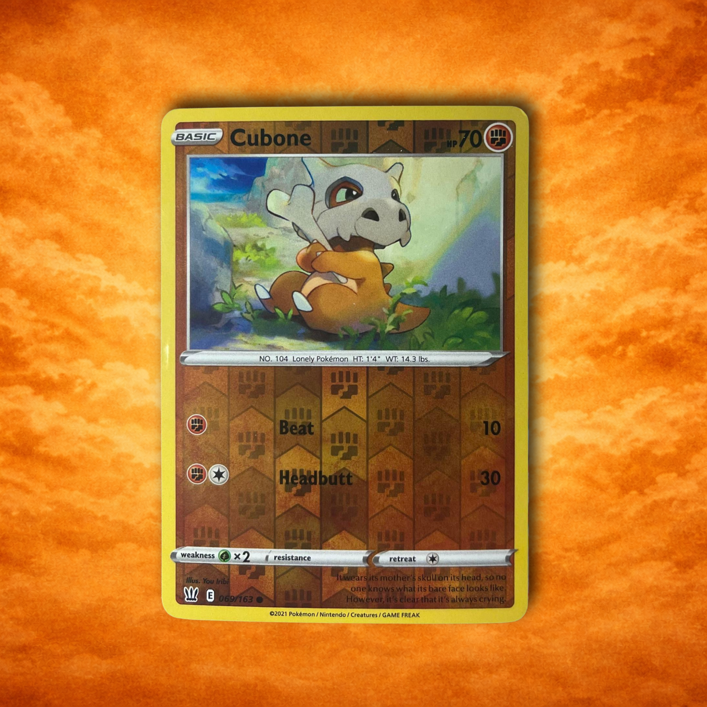 Pokémon TCG Reverse Pokemon Battle Styles Cubone