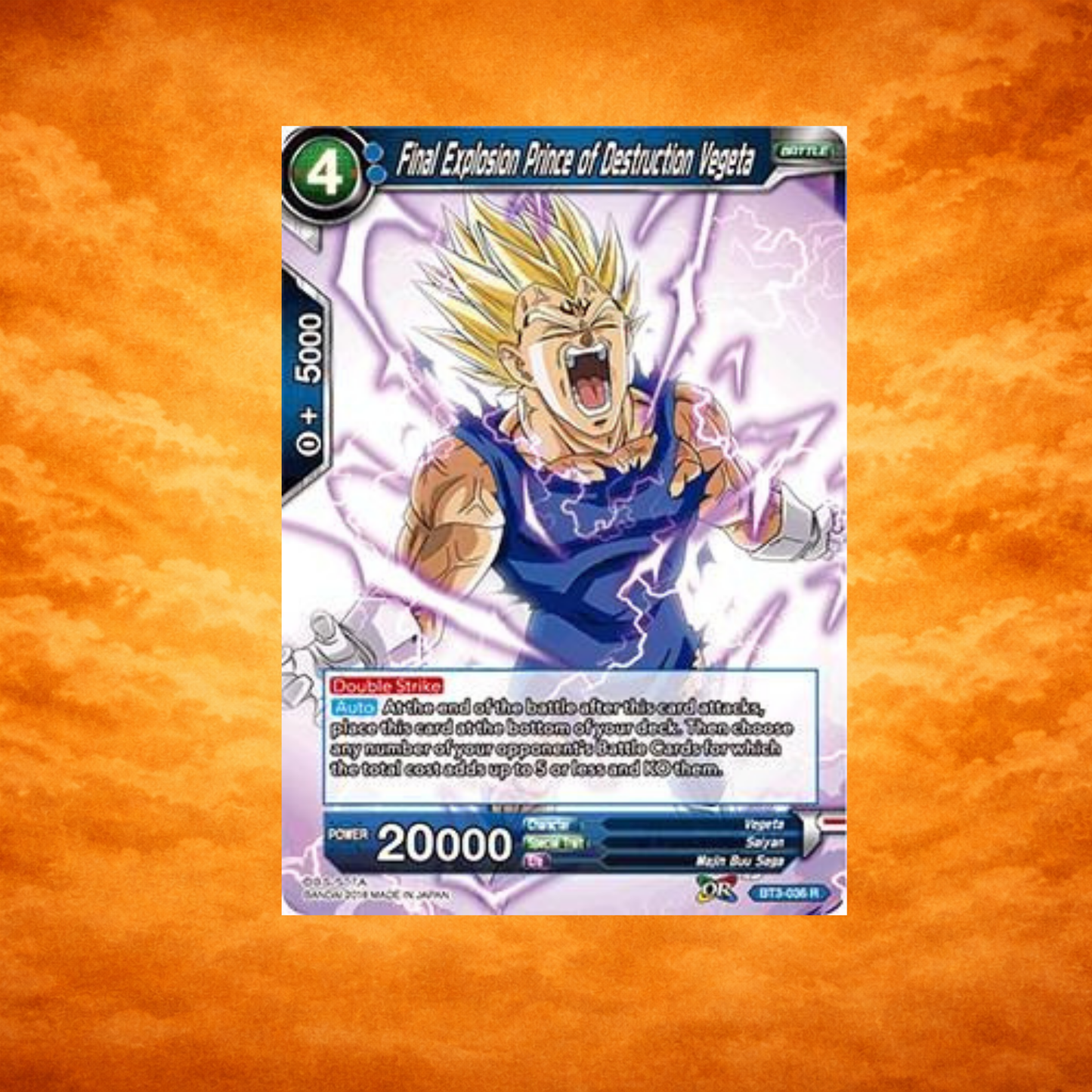 Final Explosion Prince of Destruction Vegeta