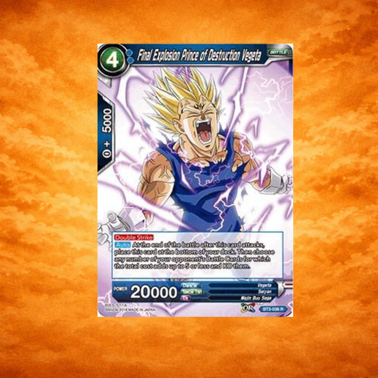 Final Explosion Prince of Destruction Vegeta