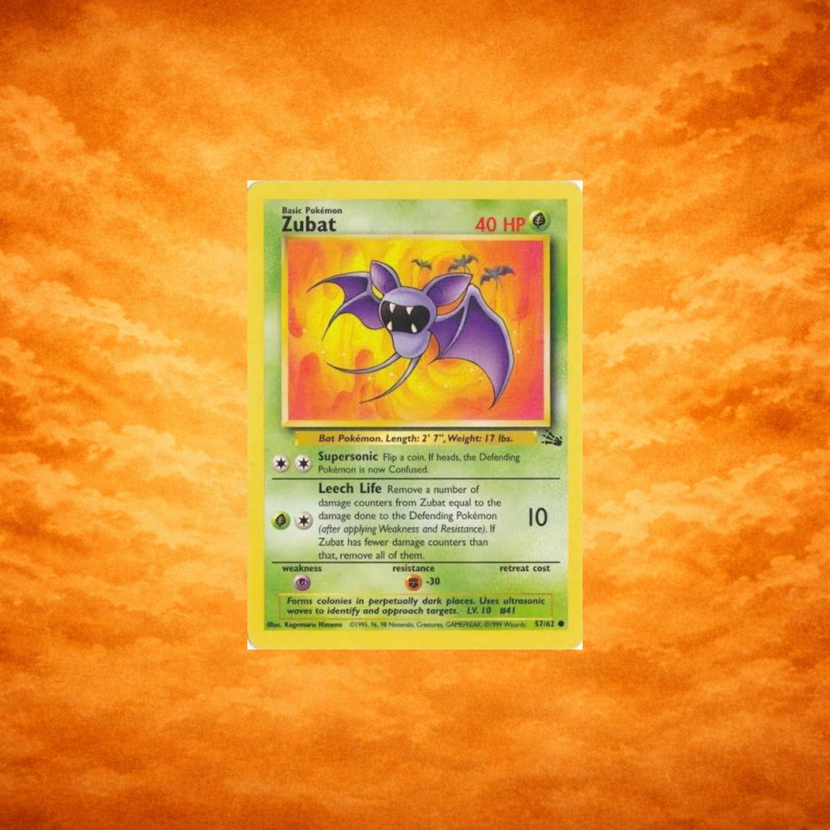 Pokémon TCG Fossil Zubat (ENG)