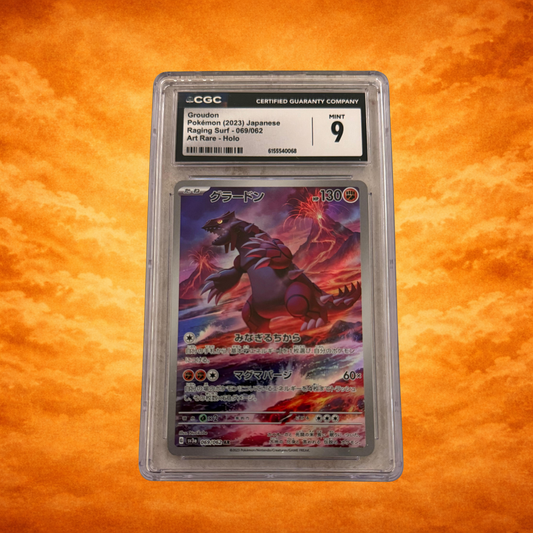 Pokémon TCG Raging Surf (2023) Groudon CGC 9 (JPN)