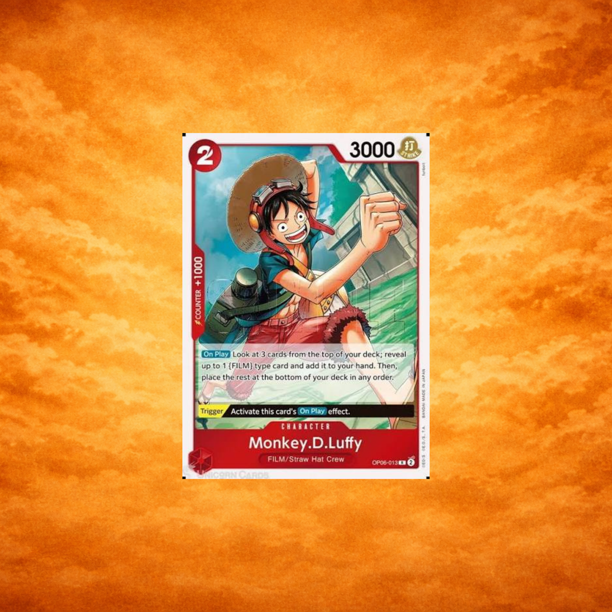 One Piece TCG Monkey.D.Luffy OP06-0613