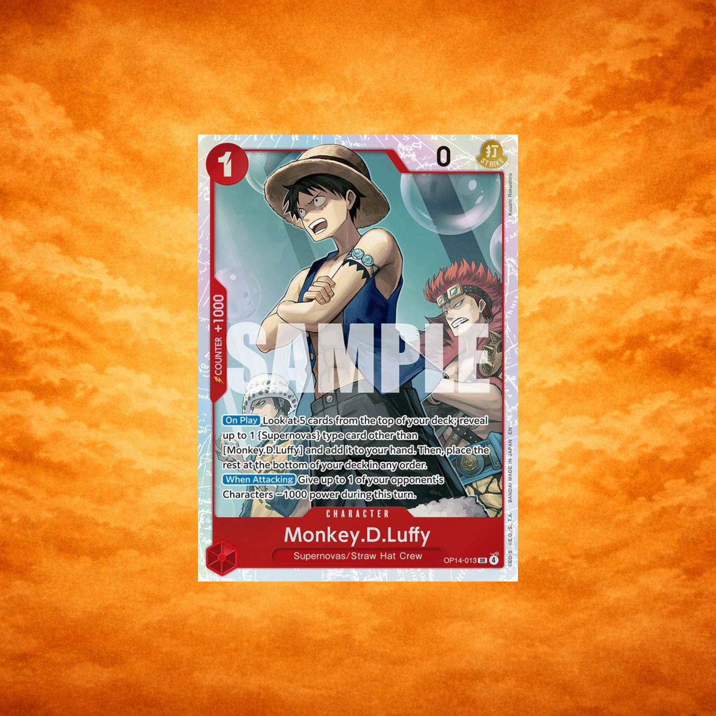 One Piece TCG Monkey.D.Luffy OP14-013