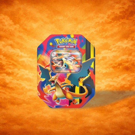 Pokémon TCG Mega Charizard Y ex Tin (Sealed)(Re-stock Coming Soon)