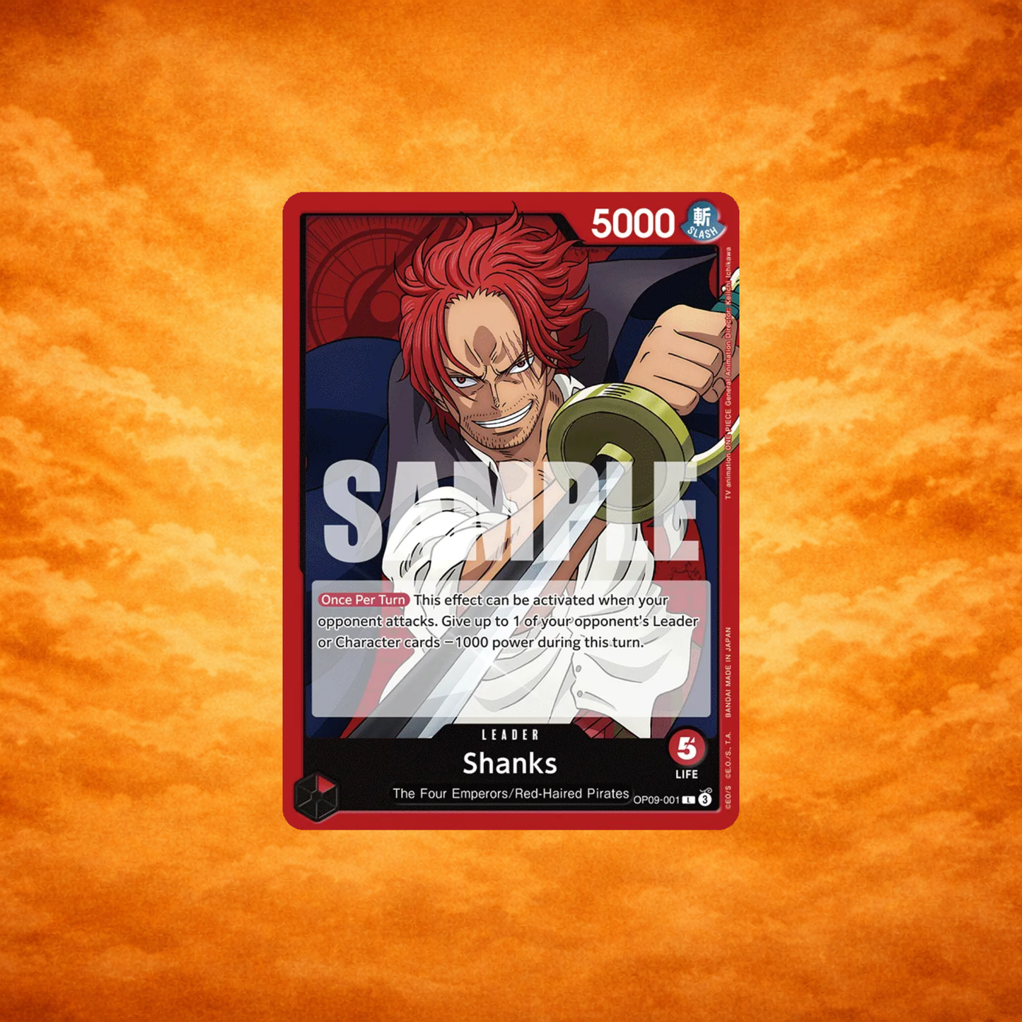 One Piece TCG Shanks OP09-001