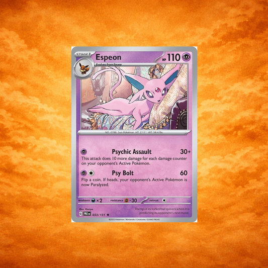Pokémon TCG Prismatic Evolutions Espeon Holo
